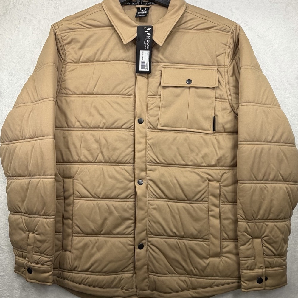 MESSI Collection Mens Water Repellent Lightweight Puffer Jacket Size 2XL NWT
